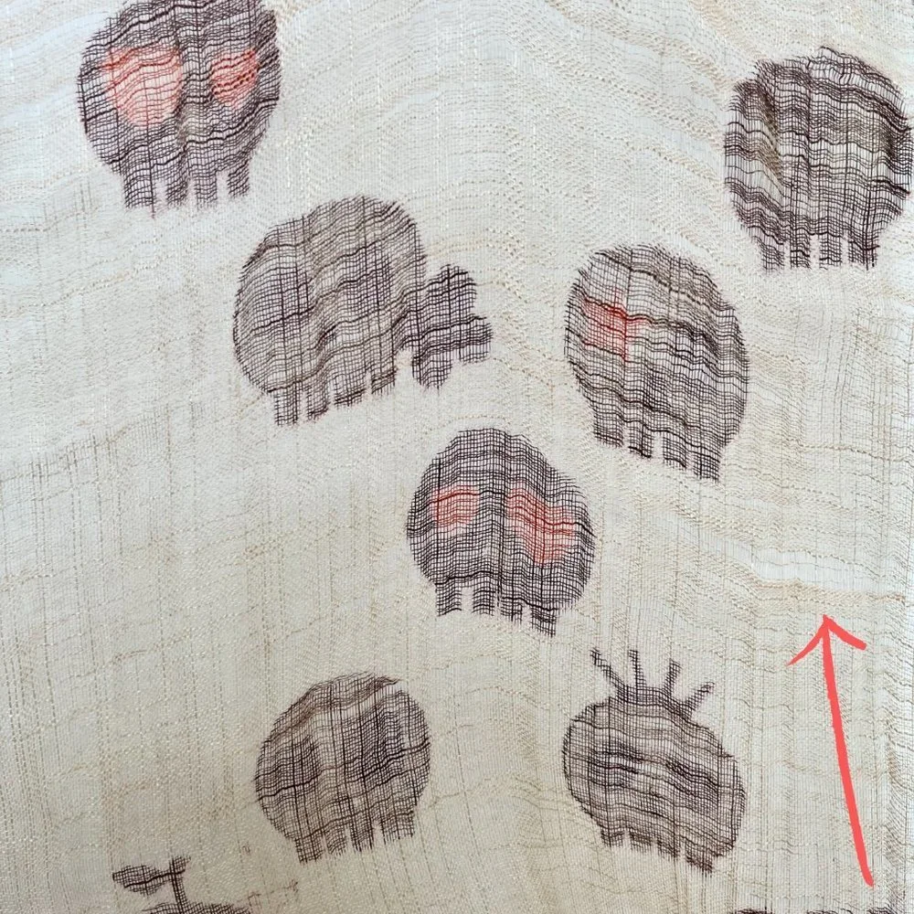 100% Linen Skull Scarf - Picture 8 of 10